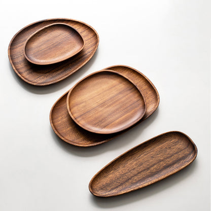 Walnut Wood Tray Solid Wood Plate