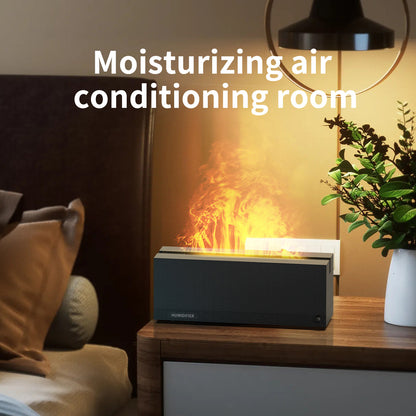 Cross-border New Colorful Flame Aromatherapy Machine Home Bedroom Volcanic Atmosphere Light Essential Oil Diffuser Air Humidifier