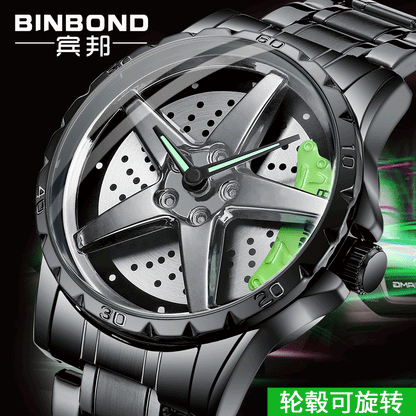 Locomotive Car Wheel Men&amp;#039;s Watch