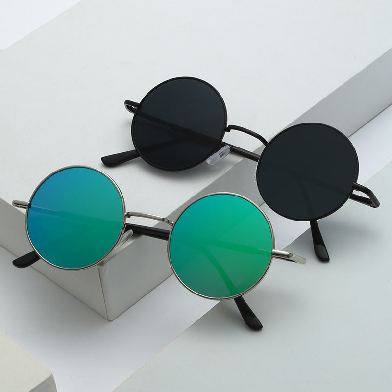 AC+Metal Round Sunglasses