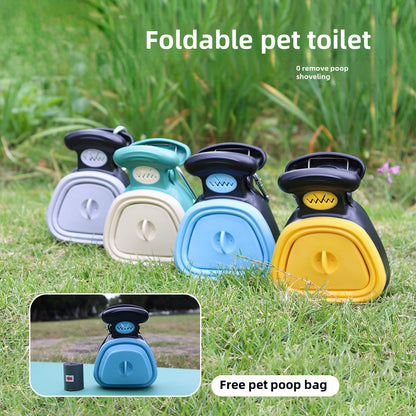 Pet Toilet Picker Out Walking Dog Excrement Picker Folding Portable Toilet Picker Garbage Bag Shovel Excrement Tool