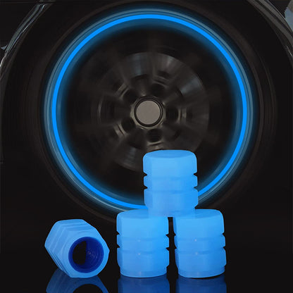 Car Tire Valve Cover Universal Car Valve Cap Luminous Valve Core