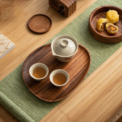 Walnut Wood Tray Solid Wood Plate