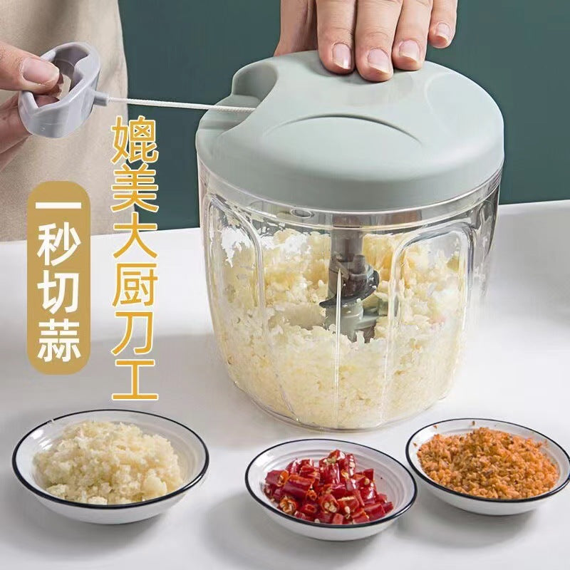 Household Multifunctional Vegetable Cutter Auxiliary Food Meat Grinder Manual Garlic Press