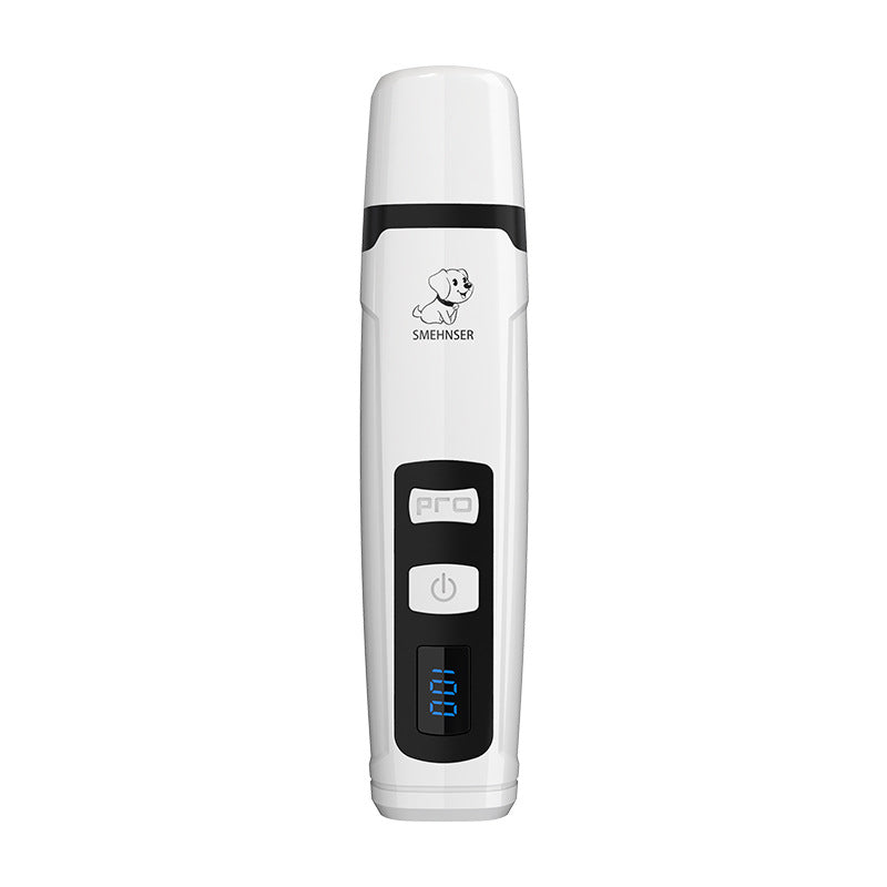 Cross-border Special Supply Electric Dog Nail Clipper LCD Screen Cat Manicure Device Claw Grinder Rechargeable Pet Nail Grinder