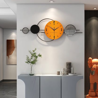 Wall Clock Sofa Background Wall Pendant Restaurant Wall Painting Atmospheric Wall Clock Living Room Decoration Clock Watch