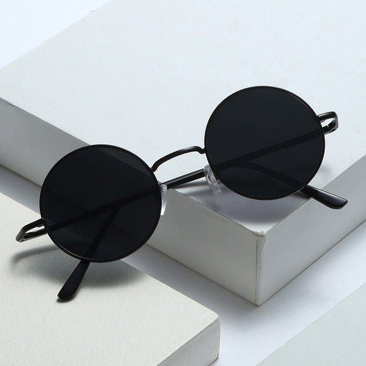 AC+Metal Round Sunglasses