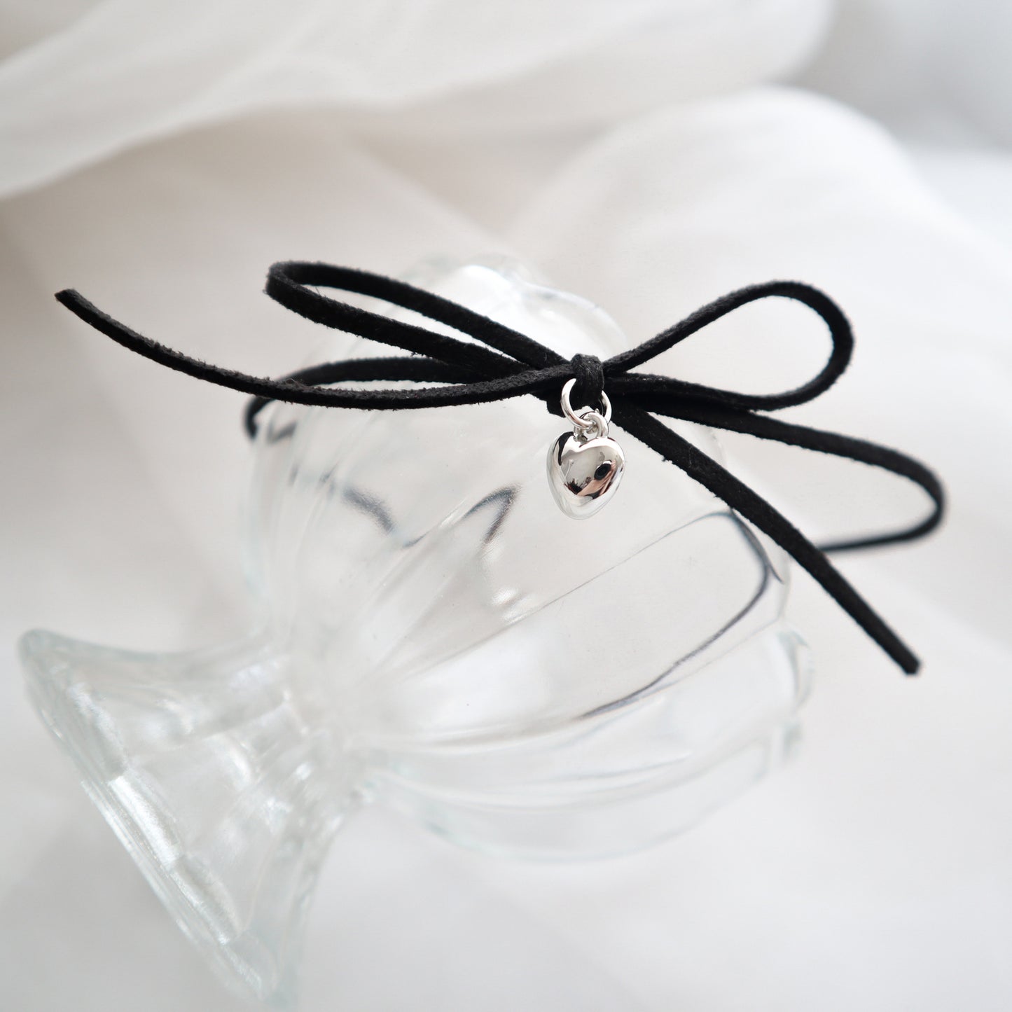 Spring And Summer Sweet Cool Style Jewelry Bow Silver Small Love Necklace Pure Desire Style Clavicle Chain Choker Collar Necklace Chain