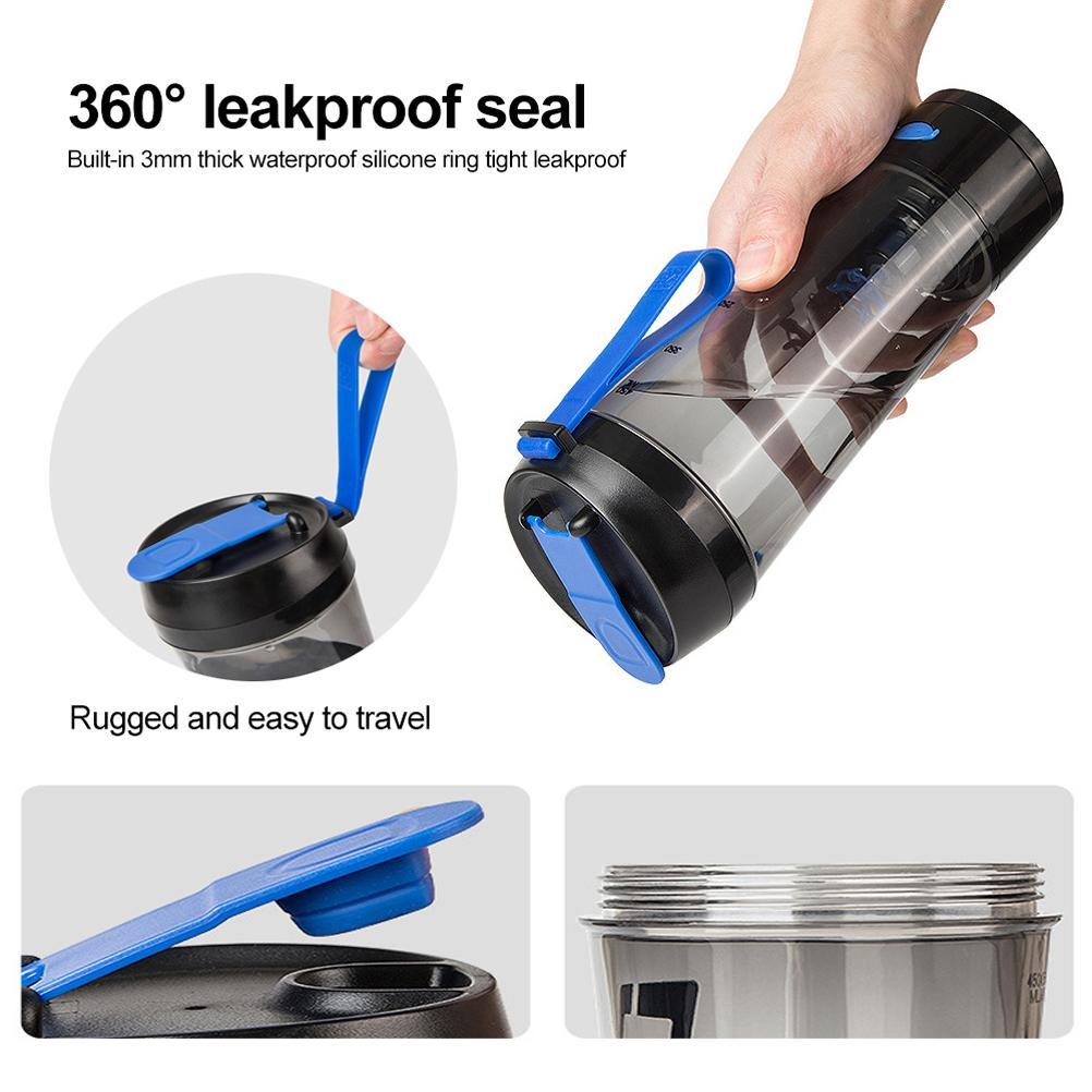 Portable Electric Rechargeable USB 450ML Fitness Shaker Bottle