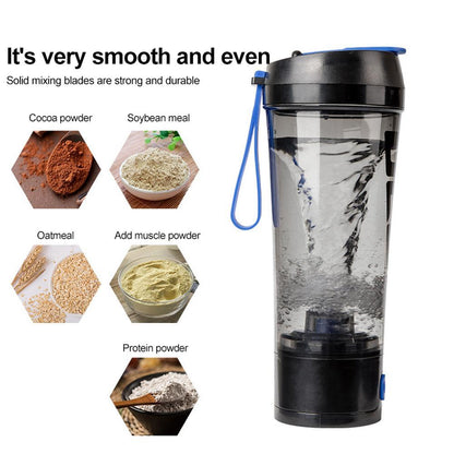 Portable Electric Rechargeable USB 450ML Fitness Shaker Bottle