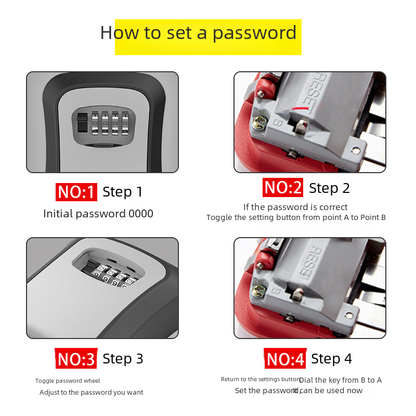 Engineering Plastic Combination Lock Key Box Decoration Enterprise Publicity Image Publicity Cat's Eye Installation Arc Key Combination Box