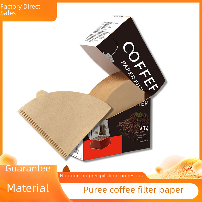 Hand Coffee Filter Paper Raw Wood Pulp Cone Coffee Filter Paper Coffee Machine Drip V60 Filter Paper